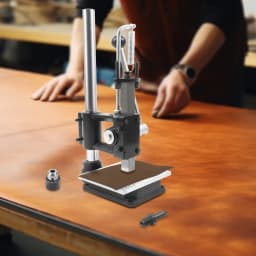 Hole Puncher, Leather Hole Puncher, Punching Machine, Mini Manual Press Tool, Replaceable Punch Head, With Scale Plate, Mat, DIY Craft, Metal Leather Cutting, Easy Clean Design, Ideal Gift for Craftsman