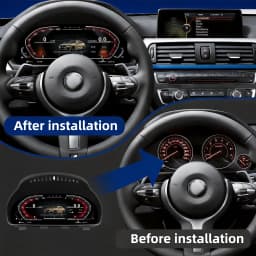 12.3 Inch LCD Digital Instrument Cluster for BMW 5 6 7 Series X3 X4 X5 X6 F01 F07 F10 F15 F16 F18 F25 F26 Virtual Cockpit Digital Speedometer Dashboard Odometer Gauge