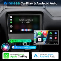 IYING Android 13 Car Stereo for 2010-2014 Ford Mustang 10 Inch Touchscreen with Wireless CarPlay Android AutoGPS/WiFi/Bluetooth/Mirror Link/Backup Camera