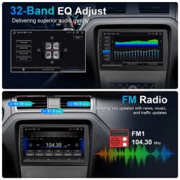 IYING Android 13 Car Stereo for 2010-2014 Ford Mustang 10 Inch Touchscreen with Wireless CarPlay Android AutoGPS/WiFi/Bluetooth/Mirror Link/Backup Camera