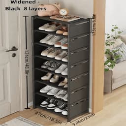 Simple Multi-Tier Shoe Rack for Home Entryways; Modern Freestanding Shoe Cabinet; Dust-Proof Foyer Storage Unit; Floor-Standing Bedroom Rack; Indoor Shoe Storage Solution; High-Capacity, Space-Saving Design.