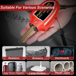 100W Plastic Welder, 2 in 1 solder iron Kit Plastic Repair Welder Kit 1000PCS Hot Stapler Soldering Gun with 100PCS Plastic Welding Rods Car Bumper Repair Kit for Most Plastic Repair