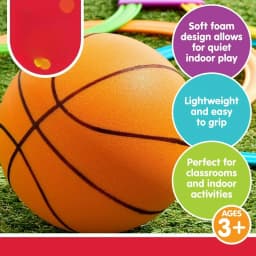 Play Day 6 Inch Silent Indoor Basketball for Kids