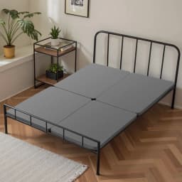Queen Size Bunkie Board, 1.5 in Bed Board Slats with 200D Oxford Cloth, Wooden Mattress Support for Queen Size Bed, Easy Assembly Support under Mattress, 4 Piece, Gray