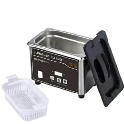 US 110V Portable Ultrasonic Cleaner, Stainless Steel Sonic Cleaning Machine for Jewelry, Eyeglasses, Dentures, Watches & Small Parts