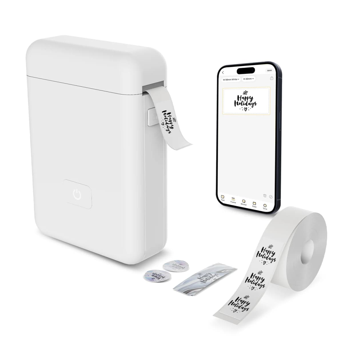 Label Maker Machine with Tape Portable Printer Mini Thermal Printers Self-adhesive Sticker for School Home Office Organization