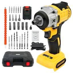 1/2 Inch Electric Wrench Cordless Impact Driver 20V Powerful Brushless 280 ft-lbs (380N.m) with 3.0Ah Battery and Charger