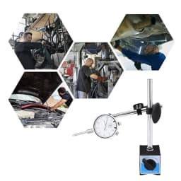 Dial Indicator With Magnetic Base Universal Flexible Dial Test Indicator Fine Adjustable Holder Stand Precision Measuring Tool