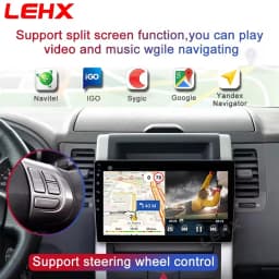 LEHX 9 inch Wireless Carplay 2din Android 15 Car Radio Multimedia Video Player Universal GPS Navigation 4G WiFi  AutoRadio