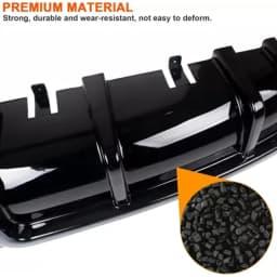 1Set Quality Car Rear Bumper Splitter Lip Diffuser Body Kit And LED Light For Honda Civic 2016-2022 10th 4Dr Sedan Spoiler Guard
