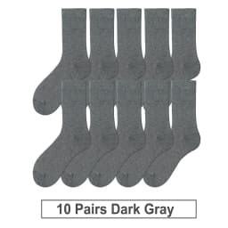 10 Pairs New Men's Cotton Socks Black Business Men Socks Soft Breathable Autumn Spring for Male White US6-10