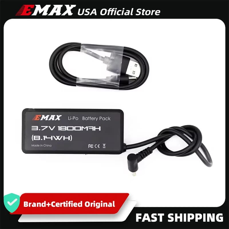 Emax USA Official 5.8G FPV Goggle Spare Battey Case 18650 Battery