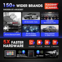 Autel MaxiCOM MK808K-BT Full Bidirectional Diagnostic Tools Bluetooth OBD2 Scanner Same as MK808BT Pro Automotive Scanner