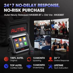 Autel MaxiCOM MK808K-BT Full Bidirectional Diagnostic Tools Bluetooth OBD2 Scanner Same as MK808BT Pro Automotive Scanner