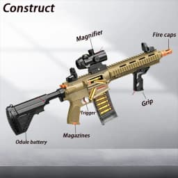 Creative toy gun, featuring stable shooting and balanced range and speed; the rechargeable design ensures long-lasting use, suit