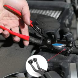 Car Hose Clamping Pliers Bendable Hose Clamps Cable Type Flex Cable Straight Hose Bundle Removal Long Clamps Auto Repair Tools