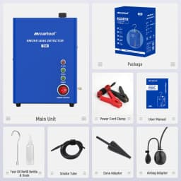 Mr CARTOOL T80 Smoke Machine Leak Detector with Pump EVAP Pipe Leak Locator Smoke Diagnostic Tool for Motorcycle pk AN-CEL S100