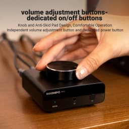 NEOHIPO TP10 Turntable Preamp, Premium Aluminum Body with Anti-Skid Base & Comfort Knob, RCA/3.5mm Output
