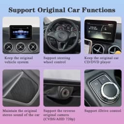 BONROAD Wireless CarPlay Android Auto Decoder For Mercedes Benz GLK W207 W212 W204 SLS W218 NTG 4.0 NTG4.5 NTG5.0 BT Mirror Link