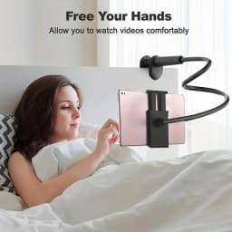 Lazy Bedside Desktop Live Foldable 70cm Mobile Phone Tablet Clip Stand Headrest Holder for IPad Samsung Tabs Xiaomi ASUS