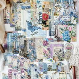 400pcs Garden Post Office Collection Light Paper Material Pack DIY Handbook Collage Journal Notebook Scrapbook Envelope
