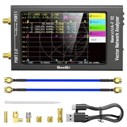 Upgraded NanoVNA-F V2 Vector Network Analyzer 50kHz-3000MHz HF VHF UHF VNA Antenna Analyzer 4.3" Measur S-Parameter Voltage SWR