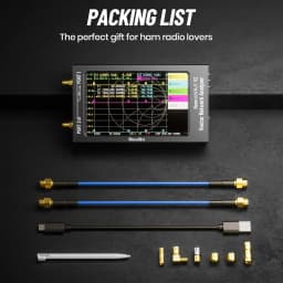 Upgraded NanoVNA-F V2 Vector Network Analyzer 50kHz-3000MHz HF VHF UHF VNA Antenna Analyzer 4.3" Measur S-Parameter Voltage SWR