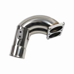 3.5 Inch Stainless Steel Raw Intake Elbow For 2007-2018 Dodge Ram 2500 3500 6.7L Turbo Diesel Sliver