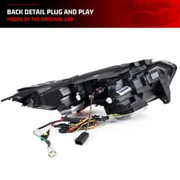 LED Blackout Headlights for Cadillac CT5 CT5-V 2020-2027 DRL Projector Sequential Turn Signal Front Lamps Assembly