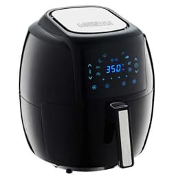 USA 1700-Watt 5.8-QT 8-in-1 Digital Air Fryer with Recipe Book Black