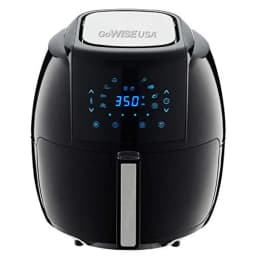 USA 1700-Watt 5.8-QT 8-in-1 Digital Air Fryer with Recipe Book Black
