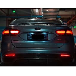 LED Tail Lights for Ford Fusion 2013-2016 S SE Titanium Sequential Turn Signal Start-up Animation Black Rear Lamps Assembly