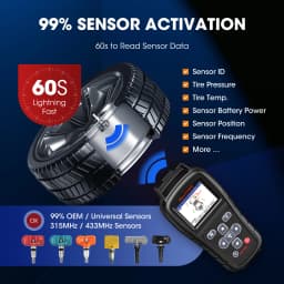 Autel MaxiTPMS TS408S Tire Pressure Sensor Program TPMS Relearn Diagnostic Tool Activate Relearn 99% Sensors