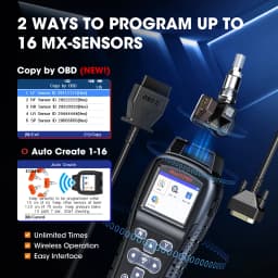 Autel MaxiTPMS TS408S Tire Pressure Sensor Program TPMS Relearn Diagnostic Tool Activate Relearn 99% Sensors