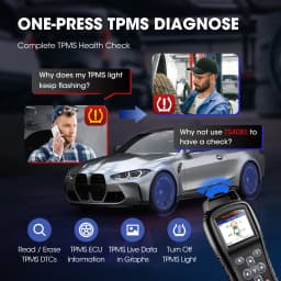 Autel MaxiTPMS TS408S Tire Pressure Sensor Program TPMS Relearn Diagnostic Tool Activate Relearn 99% Sensors