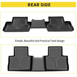 3D Floor Mats for 2019- 2025 Toyota RAV4 All Weather TPE Rubber Car Floor Liners