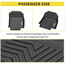3D Floor Mats for 2019- 2025 Toyota RAV4 All Weather TPE Rubber Car Floor Liners