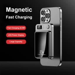 2-in-1 Wireless Magnetic Power Bank Fast Charging Portable PD 22.5W 10000mAh 5000mAh LED Power Display for iPhone 17/16/15/14 Samsung