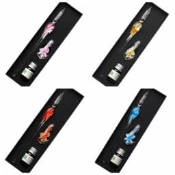 Signature Floral Dip Pen  Craft Vintage Smooth Glass Fountain Pen Calligraphy Filling Ink Dipping Ink Pen Writing Tool