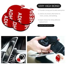 12 PCS Double Sided Adhesive Stickers High Bond Sticky Replacement for Car Magnetic Phone Holder Base Round Tape Compatible wit
