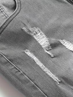 Men's Slim Fit Stretch Denim Jeans with Rips Casual Comfortable Trousers for Daily Wear