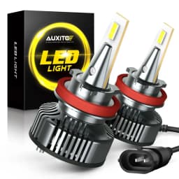 AUXITO 2Pcs Y13 Turbo H11 H8 H9 LED Headlight Bulbs Canbus 80W 9005 HB3 9012 9006 H4 H7 LED Headlamp High Low Beam 6500K White
