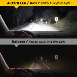 AUXITO 2Pcs Y13 Turbo H11 H8 H9 LED Headlight Bulbs Canbus 80W 9005 HB3 9012 9006 H4 H7 LED Headlamp High Low Beam 6500K White