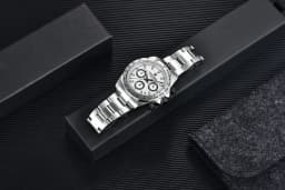 PAGANI DESIGN Chronograph Watch for Men 40mm Stainless Steel Quartz Wristwatch Sapphire Crystal Analog VK63 PD1727 Men's Gift