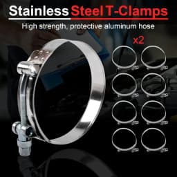2.5" Inch Turbo Intercooler Piping Aluminum w/U Pipe Silicone Coupler Clamp Kit