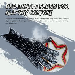 Soccer Goalie Goalkeeper Gloves for Youth & Adult, Enhanced Latex Palm Grip,Suitable for Game & Training