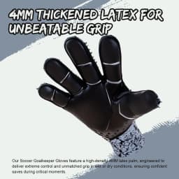 Soccer Goalie Goalkeeper Gloves for Youth & Adult, Enhanced Latex Palm Grip,Suitable for Game & Training