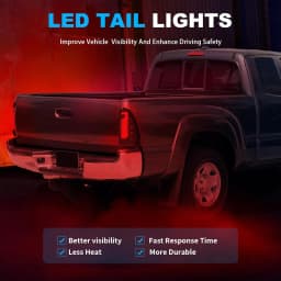 LED Tail Lights for Toyota Tacoma 2005-2015 Startup Animation Taillight Assembly Dynamic Turn Signal Lights Brake Reverse Light
