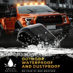 5X LED Solar Powered Cab Lights Reusable Wireless Truck Roof Lights Truck Pickup Warning Light for Pickup Trucks SUV Motorcycles