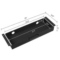 SucceBuy 13in/22in Under Desk Drawer Slide Out Desktop Storage Box Mounted Pullout Undertable Drawer Organizer for Office Home